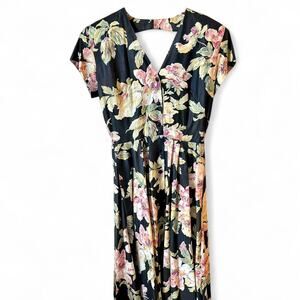 Carol Vintage Anderson California Floral Maxi Dress – Size 9/10